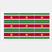 Suriname Flag Labels (Vel)