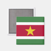Suriname Flag Magneet (Voorkant / Achterkant)