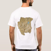 Suriname Flag + Map + Tekst T-Shirt (Achterkant)