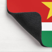 Suriname Flag Mousepad Muismat (Hoek)