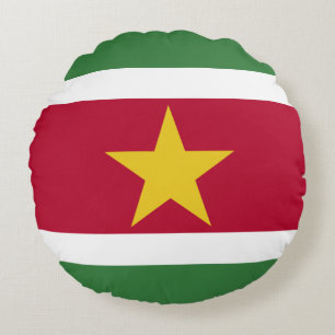 Suriname Flag Rond Kussen