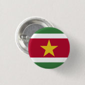Suriname Flag Ronde Button 3,2 Cm (Voorkant /achterkant)