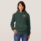 Suriname Flag Shield Hoodie (Voorkant volledig)