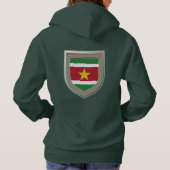Suriname Flag Shield Hoodie (Achterkant)