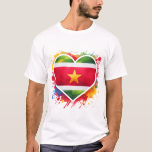 Suriname hart t-shirt