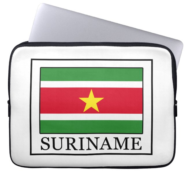 Suriname-laptophoes Laptop Sleeve (Voorkant)