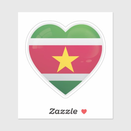 Suriname Liefde Icon Sticker (Vel)