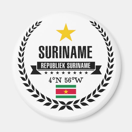 Suriname Magneet (Voorkant)