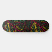 Suriname National Pride Wordcloud Skateboard (Horizontaal)