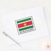 Suriname Ovale Sticker (Envelop)