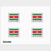 Suriname Ovale Sticker (Vel)
