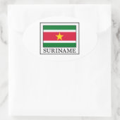 Suriname Ovale Sticker (Tas)