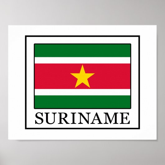 Suriname Poster (Voorkant)
