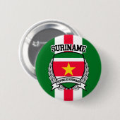 Suriname Ronde Button 5,7 Cm (Voorkant /achterkant)