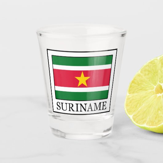 Suriname Shot Glas (Voorkant)