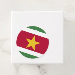 Suriname vlag bedankjes labels