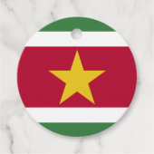 Suriname vlag bedankjes labels (Voorkant)