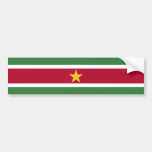 Suriname Vlag Bumpersticker