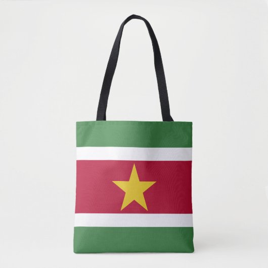Suriname Vlag Draagtas (Voorkant)