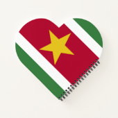 Suriname vlag notitieboek (Achterkant)