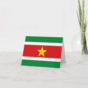 Suriname Vlag Notitiekaart
