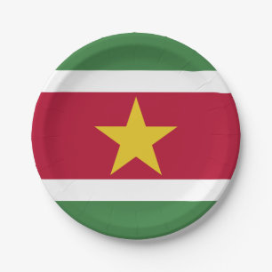 Suriname Vlag Papieren Bordje