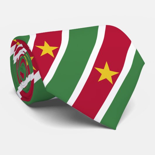 Suriname Vlag Stropdas (Opgerold)