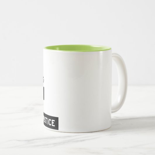 SURJ San Diego Mok - Lime Green Two-Tone (Voorkant rechts)