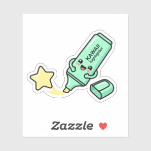 Surligneur Kawaii Happy Star Autocollant d'Étude