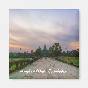 Surnise Reis to Angkor Wat Cambodia Magnet Magneet