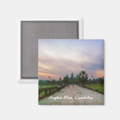 Surnise Voyage à Angkor Vat Cambodge Magnet (Recto/Verso)