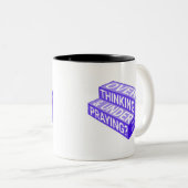 Surpenser et sous-prier Mug w verses (violet) (Devant droit)