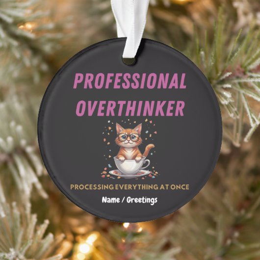 Surpenseur Professionnel Humour de Chat Relatable (Arbre)
