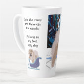 SURPLOMB de la rivière Fawn Chow tasse en latte av (Angle gauche)