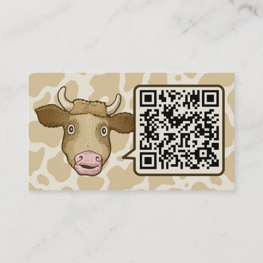 Surpris Carte de visite de vache (Dos)