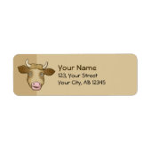 Surpris Étiquette de vache (Devant)