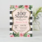 Surprise 100e anniversaire Invitation Femmes Flora (Debout devant)