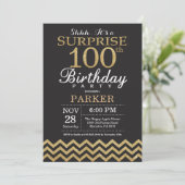 Surprise 100e anniversaire Invitation Parties scin (Debout devant)