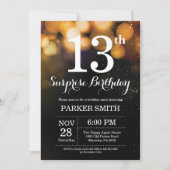 Surprise 13e anniversaire Invitation Parties scint (Devant)