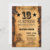 Surprise 13e Invitation Occidentale Anniversaire (Devant)