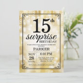 Surprise 15e anniversaire Invitation Parties scint (Debout devant)
