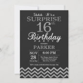 Surprise 16e anniversaire Invitation Parties scint (Devant)