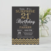 Surprise 21e anniversaire Invitation Parties scint (Debout devant)