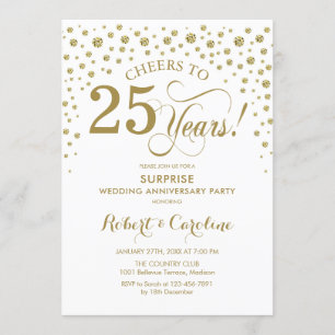 Surprise 25e jubileumviering - Witte Goud Kaart