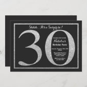 Surprise 30e anniversaire Invitation Parties scint (Devant / Derrière)