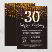 Surprise 30e anniversaire Invitation Parties scint (Devant / Derrière)
