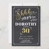 Surprise 30e anniversaire Invitation Vintage Surpr (Devant)