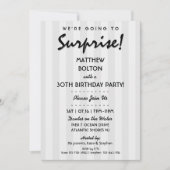 SURPRISE ! 30e ou toute invitation de fête d'anniv (Devant)