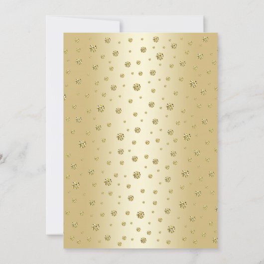 Surprise 30th Anniversary Goud Zwart Elegant Kaart (Achterkant)