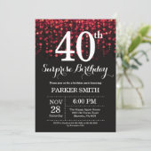Surprise 40e anniversaire Invitation Parties scint (Debout devant)